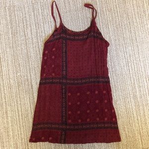 Indo Pacific boho printed patchwork slip dress